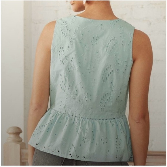 Universal Thread Mint Eyelet Blouse - Picture 2 of 2